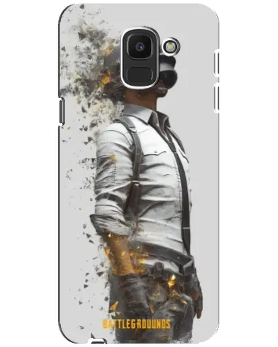 Чехол для Samsung Galaxy J6 2018 (J600F) с картинкой «PUBG — боец в пыли»