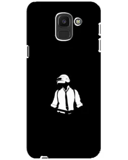 Чехол для Samsung Galaxy J6 2018 (J600F) с картинкой «PUBG — белый шлем» Чехол для Samsung Galaxy J6 2018 (J600F) с картинкой «PUBG — белый шлем»