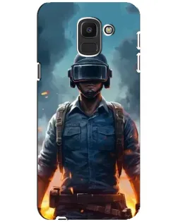 Чехол для Samsung Galaxy J6 2018 (J600F) с картинкой «PUBG — реалистичный герой» Чехол для Samsung Galaxy J6 2018 (J600F) с картинкой «PUBG — реалистичный герой»