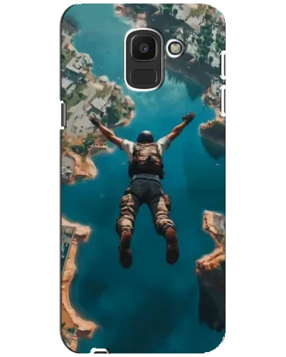 Чехол для Samsung Galaxy J6 2018 (J600F) с картинкой «PUBG — свободное падение»