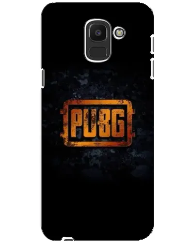 Чехол для Samsung Galaxy J6 2018 (J600F) с картинкой «PUBG — золотой логотип»