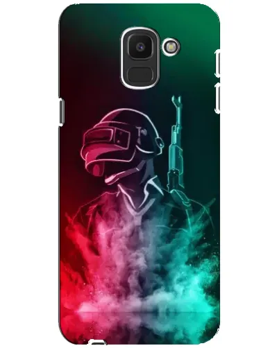 Чехол для Samsung Galaxy J6 2018 (J600F) с картинкой «PUBG — огненный воин»