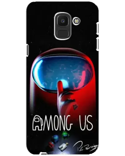 Чехол для Samsung Galaxy J6 2018 (J600F) с картинкой «Красный импостер — макро» Чехол для Samsung Galaxy J6 2018 (J600F) с картинкой «Красный импостер — макро»