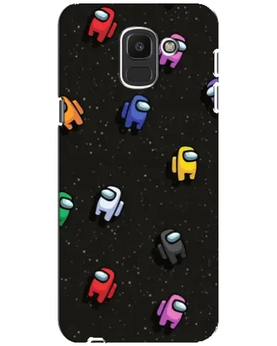 Чехол для Samsung Galaxy J6 2018 (J600F) с картинкой «Космический паттерн Among Us» Чехол для Samsung Galaxy J6 2018 (J600F) с картинкой «Космический паттерн Among Us»