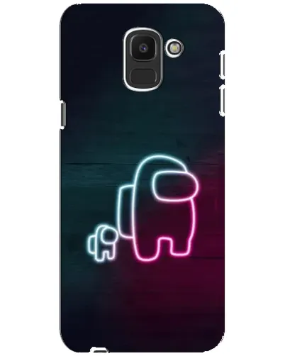 Чехол для Samsung Galaxy J6 2018 (J600F) с картинкой «Among Us неон-арт» Чехол для Samsung Galaxy J6 2018 (J600F) с картинкой «Among Us неон-арт»
