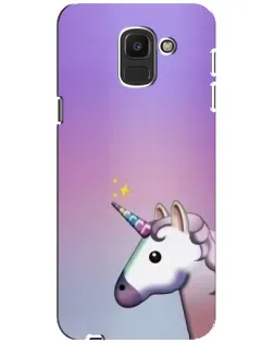 Чехол для Samsung Galaxy J6 2018 (J600F) с картинкой «Единорог градиент»