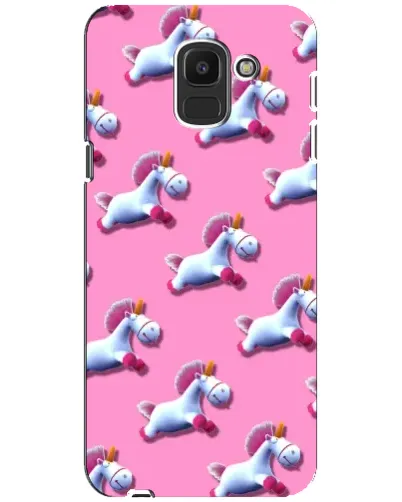 Чехол для Samsung Galaxy J6 2018 (J600F) с картинкой «Единороги на розовом»