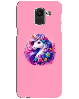 Чехол для Samsung Galaxy J6 2018 (J600F) с картинкой «Сказочный единорог»