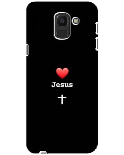 Чехол для Samsung Galaxy J6 2018 (J600F) с картинкой «Сердце - Jesus» Чехол для Samsung Galaxy J6 2018 (J600F) с картинкой «Сердце - Jesus»
