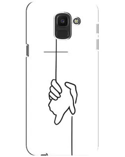 Чехол для Samsung Galaxy J6 2018 (J600F) с картинкой «Рука держит»
