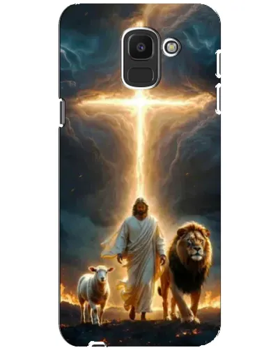 Чехол для Samsung Galaxy J6 2018 (J600F) с картинкой «Лев Иуды и Свет» Чехол для Samsung Galaxy J6 2018 (J600F) с картинкой «Лев Иуды и Свет»