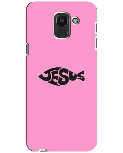 Чехол для Samsung Galaxy J6 2018 (J600F) с картинкой «Розовый символ Jesus» Чехол для Samsung Galaxy J6 2018 (J600F) с картинкой «Розовый символ Jesus»