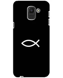Чехол для Samsung Galaxy J6 2018 (J600F) с картинкой «Символ рыбы Jesus» Чехол для Samsung Galaxy J6 2018 (J600F) с картинкой «Символ рыбы Jesus»