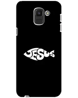 Чехол для Samsung Galaxy J6 2018 (J600F) с картинкой «Рыба Jesus» Чехол для Samsung Galaxy J6 2018 (J600F) с картинкой «Рыба Jesus»