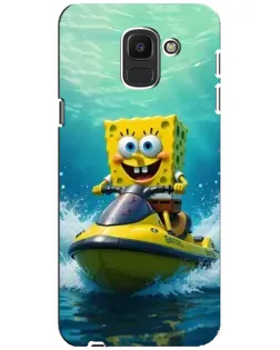 Чохол для Samsung Galaxy J6 2018 (J600F) з картинкою «Спанч Боб на гідроциклі» Чохол для Samsung Galaxy J6 2018 (J600F) з картинкою «Спанч Боб на гідроциклі»
