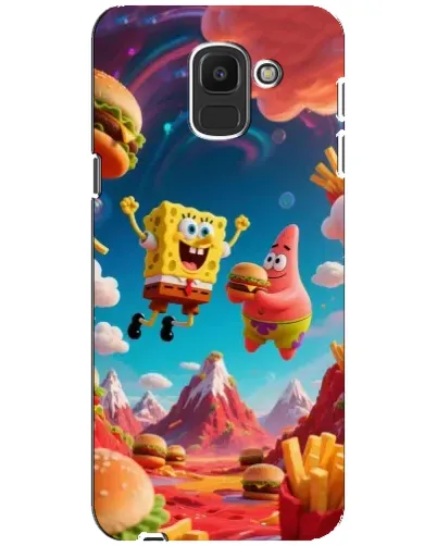 Чехол для Samsung Galaxy J6 2018 (J600F) с картинкой «Космический фастфуд» Чехол для Samsung Galaxy J6 2018 (J600F) с картинкой «Космический фастфуд»