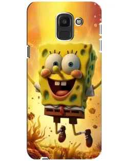 Чохол для Samsung Galaxy J6 2018 (J600F) з картинкою «Губка Боб стрибає» Чохол для Samsung Galaxy J6 2018 (J600F) з картинкою «Губка Боб стрибає»