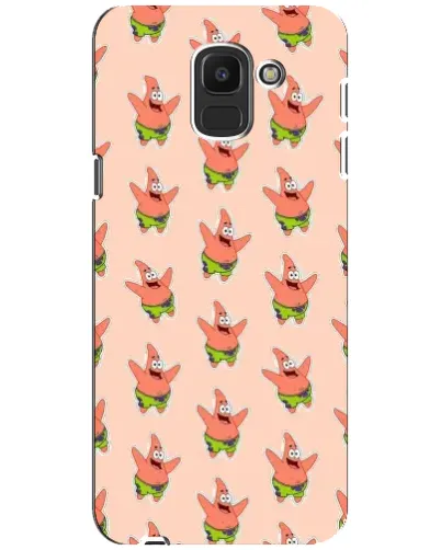 Чехол для Samsung Galaxy J6 2018 (J600F) с картинкой «Патрик Стар паттерн» Чехол для Samsung Galaxy J6 2018 (J600F) с картинкой «Патрик Стар паттерн»