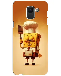 Чохол для Samsung Galaxy J6 2018 (J600F) з картинкою «Губка Боб кухар» Чохол для Samsung Galaxy J6 2018 (J600F) з картинкою «Губка Боб кухар»