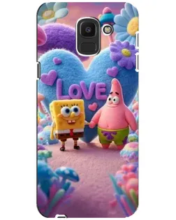 Чохол для Samsung Galaxy J6 2018 (J600F) з картинкою «Губка Боб Патрік» Чохол для Samsung Galaxy J6 2018 (J600F) з картинкою «Губка Боб Патрік»
