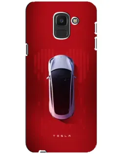 Чехол для Samsung Galaxy J6 2018 (J600F) с картинкой «Tesla Top View» Чехол для Samsung Galaxy J6 2018 (J600F) с картинкой «Tesla Top View»