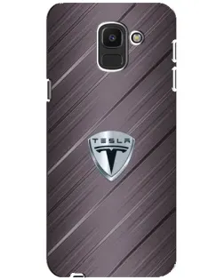 Чехол для Samsung Galaxy J6 2018 (J600F) с картинкой «Металлическая текстура Tesla» Чехол для Samsung Galaxy J6 2018 (J600F) с картинкой «Металлическая текстура Tesla»