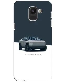 Чехол для Samsung Galaxy J6 2018 (J600F) с картинкой «Серебристый Cybertruck Tesla» Чехол для Samsung Galaxy J6 2018 (J600F) с картинкой «Серебристый Cybertruck Tesla»
