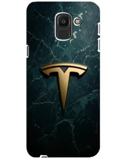 Чехол для Samsung Galaxy J6 2018 (J600F) с картинкой «Мраморная Tesla Gold» Чехол для Samsung Galaxy J6 2018 (J600F) с картинкой «Мраморная Tesla Gold»