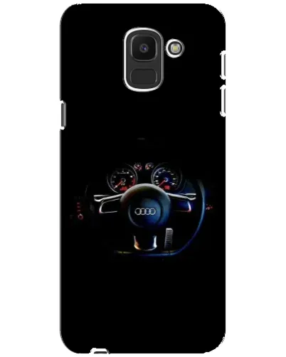 Чехол для Samsung Galaxy J6 2018 (J600F) с картинкой «Салон Audi — руль»