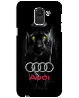 Чохол для Samsung Galaxy J6 2018 (J600F) з картинкою «Пантера та Audi» Чохол для Samsung Galaxy J6 2018 (J600F) з картинкою «Пантера та Audi»