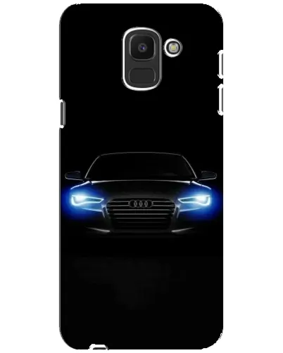 Чехол для Samsung Galaxy J6 2018 (J600F) с картинкой «Audi в неоне»