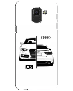 Чохол для Samsung Galaxy J6 2018 (J600F) з картинкою «Audi — контрастний дизайн» Чохол для Samsung Galaxy J6 2018 (J600F) з картинкою «Audi — контрастний дизайн»