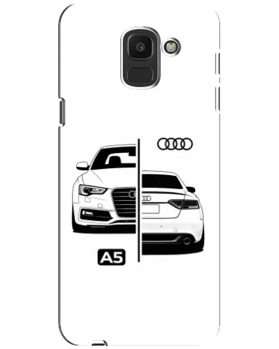 Чехол для Samsung Galaxy J6 2018 (J600F) с картинкой «Audi — контрастный дизайн»