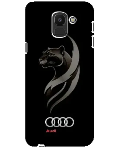 Чехол для Samsung Galaxy J6 2018 (J600F) с картинкой «Графика — пантера и Audi»