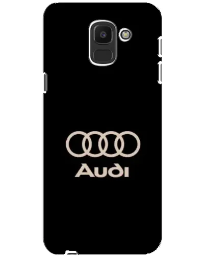 Чехол для Samsung Galaxy J6 2018 (J600F) с картинкой «Audi — золотой логотип»