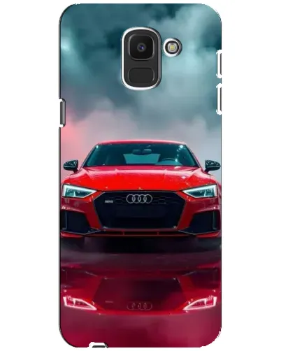 Чехол для Samsung Galaxy J6 2018 (J600F) с картинкой «Audi RS — красный стиль»