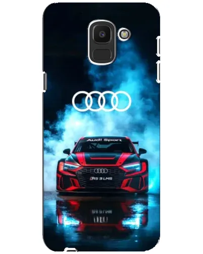 Чехол для Samsung Galaxy J6 2018 (J600F) с картинкой «Audi Sport — неон»