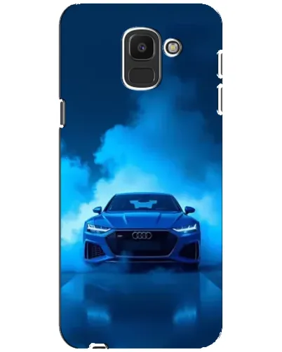 Чехол для Samsung Galaxy J6 2018 (J600F) с картинкой «Audi — голубая энергия»