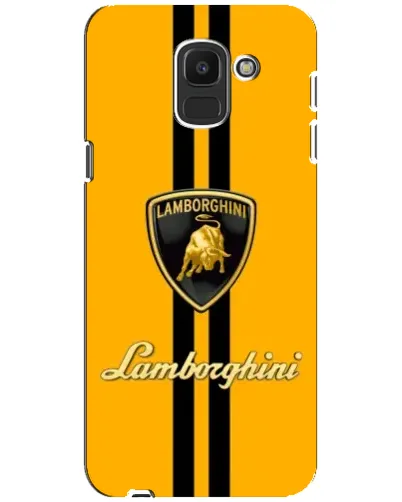 Чехол для Samsung Galaxy J6 2018 (J600F) с картинкой «Lamborghini Stripe желтый»