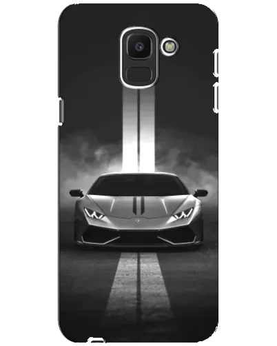 Чехол для Samsung Galaxy J6 2018 (J600F) с картинкой «Lamborghini симметрия дорог»