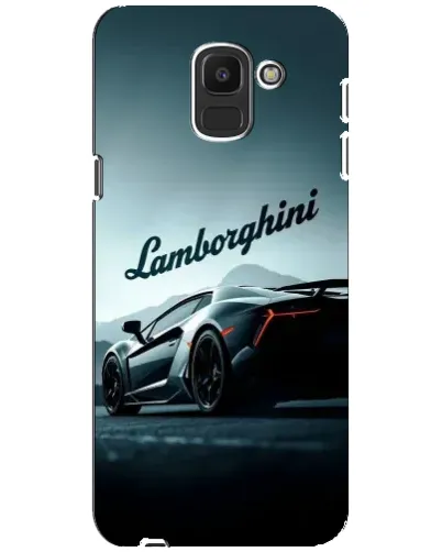 Чехол для Samsung Galaxy J6 2018 (J600F) с картинкой «Классическая надпись Lamborghini»