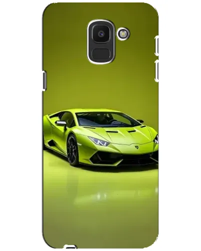 Чехол для Samsung Galaxy J6 2018 (J600F) с картинкой «Салатовый Lamborghini Huracan»