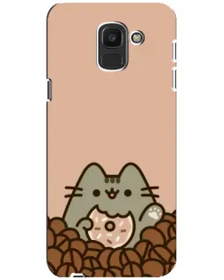 Чехол для Samsung Galaxy J6 2018 (J600F) с картинкой «Кофейный Пушин»