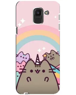 Чехол для Samsung Galaxy J6 2018 (J600F) с картинкой «Единорог Pusheen»