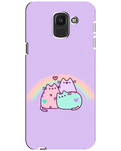 Чехол для Samsung Galaxy J6 2018 (J600F) с картинкой «Радужные Пушины»