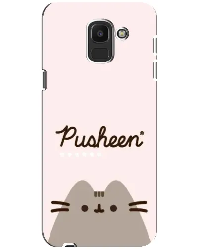 Чехол для Samsung Galaxy J6 2018 (J600F) с картинкой «Pusheen логотип»