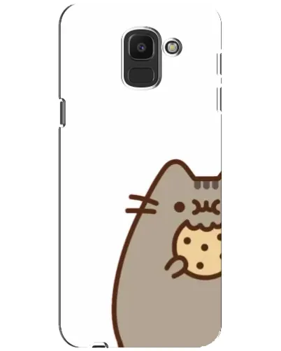 Чехол для Samsung Galaxy J6 2018 (J600F) с картинкой «Пушин с печеньем»