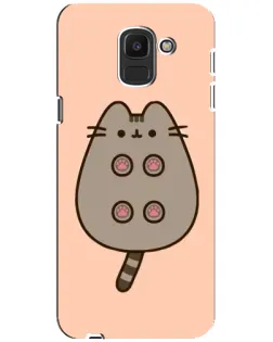 Чехол для Samsung Galaxy J6 2018 (J600F) с картинкой «Пушин пузиком кверху»