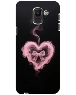 Чехол для Samsung Galaxy J6 2018 (J600F) с картинкой «Дымчатое сердце»