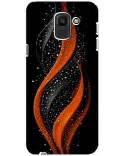 Чехол для Samsung Galaxy J6 2018 (J600F) с картинкой «Огненная звездная волна»